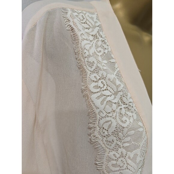 Coquette Fairy Cream Satin Lace Short Robe Bed Jacket Womens Sm Dainty Feminine - Picture 3 of 7